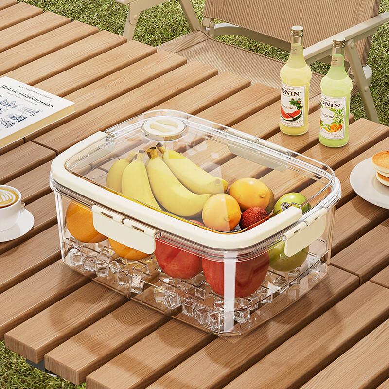 Outdoor Double Layer Food Storage Container Double Layer