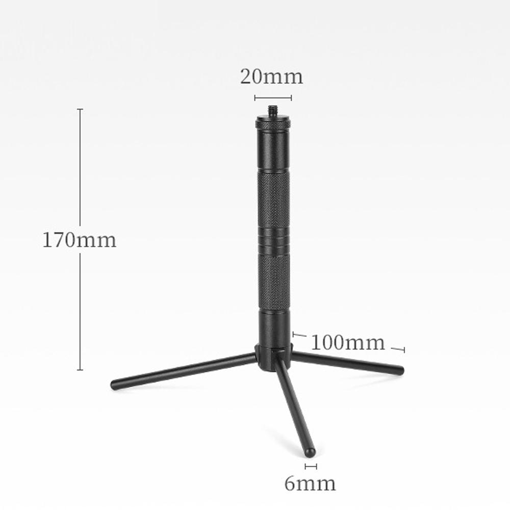

Легкий держатель для лампы из алюминиевого сплава, съемная стойка для лампы, уличный портативный держатель для лампы со штативом, многофункциональный чёрный