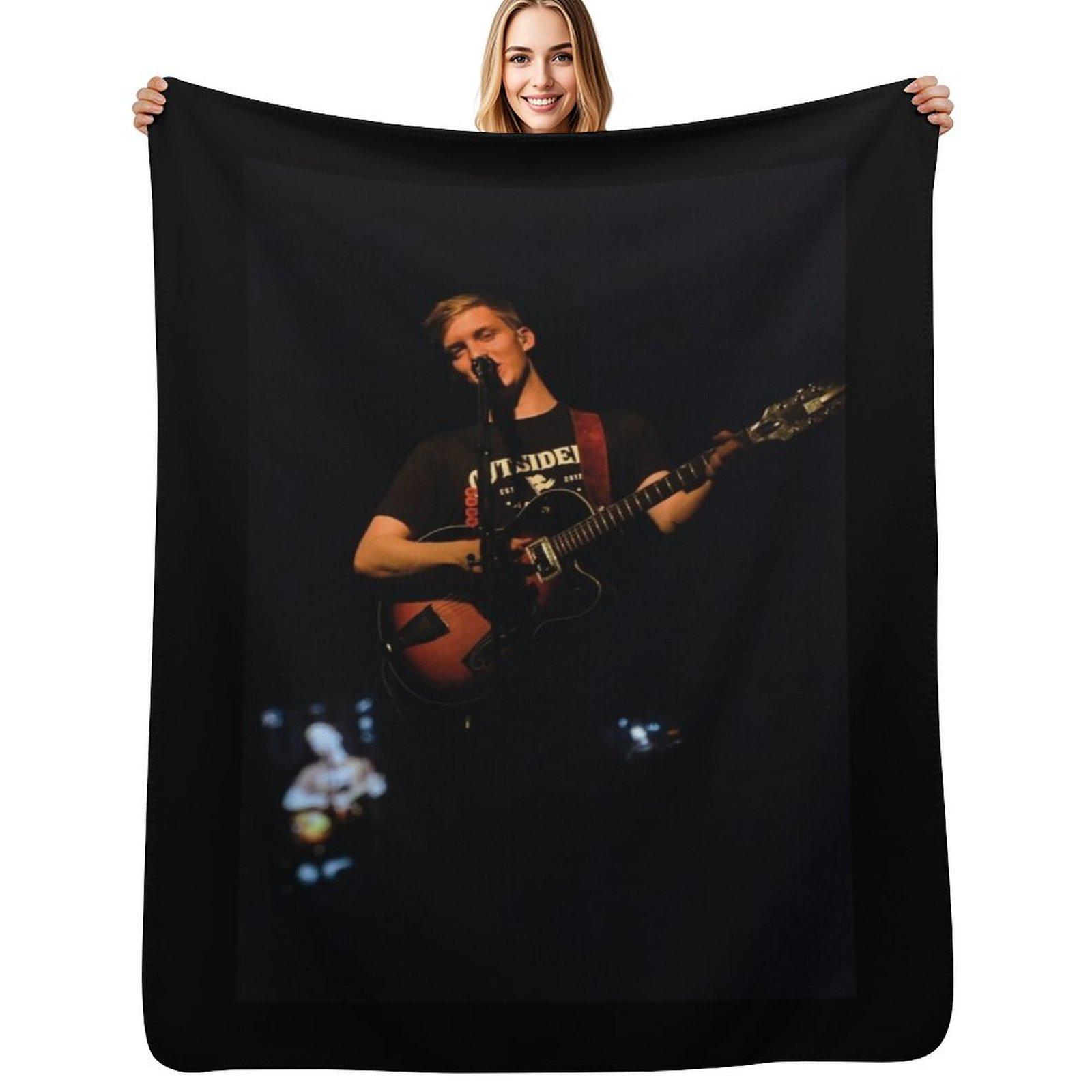 George Ezra George Throw Blanket Warm Napping Blanket for Office Couch Bed Size: 75*100cm, Weight: 230 GSM