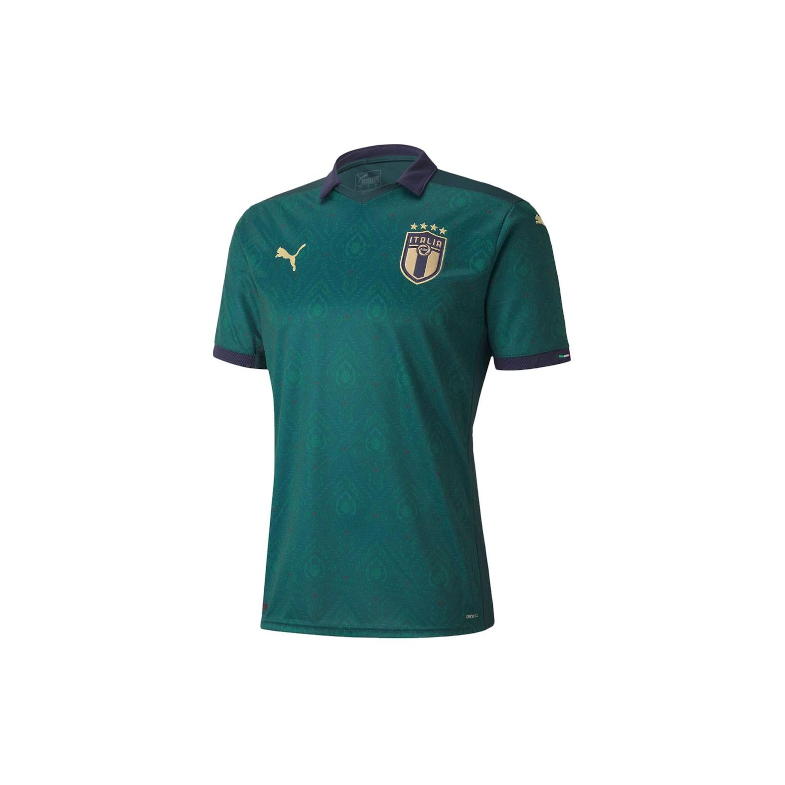 

Puma Logo Print Fitted Short Sleeve T-Shirt Men Tops Green 756465-03 M