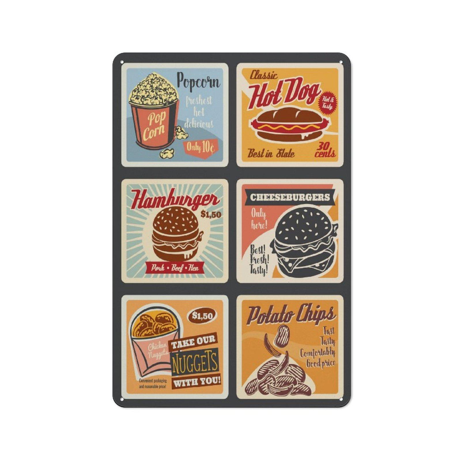 

1 шт. Вертикальная металлическая настенная табличка в деревенском стиле, жестяной постер 2030 см / 3040 см, классический декор для дома, бара, кафе, гаража, гостиной 20*30CM