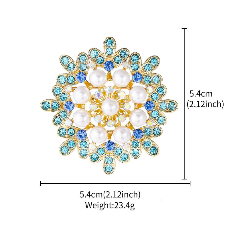 Creative  Flower Brooch Versatile Scarf Buckle Anti-Exposure Buckle  Corsage Brooch Women'S Accessories