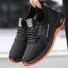 Men New Spring Summer Breathable Fly Knit Sports Casual Shoes, Thin Wear-resistant Safety Protective Work Shoes, Cross-border Footwear