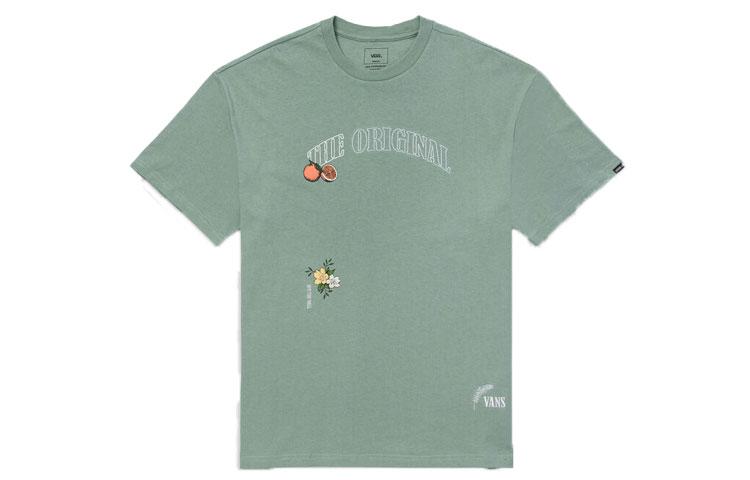 Vans T Shirts Unisex Green Crew Neck Moderate Straight Fit VN0A7PZ1YV2 XL