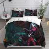 3D Printed Jinx Arcane Bedding Set Pillowcase Duvet Cover Double Twin Full Queen King Adult Kids Bedclothes Quilt Cover