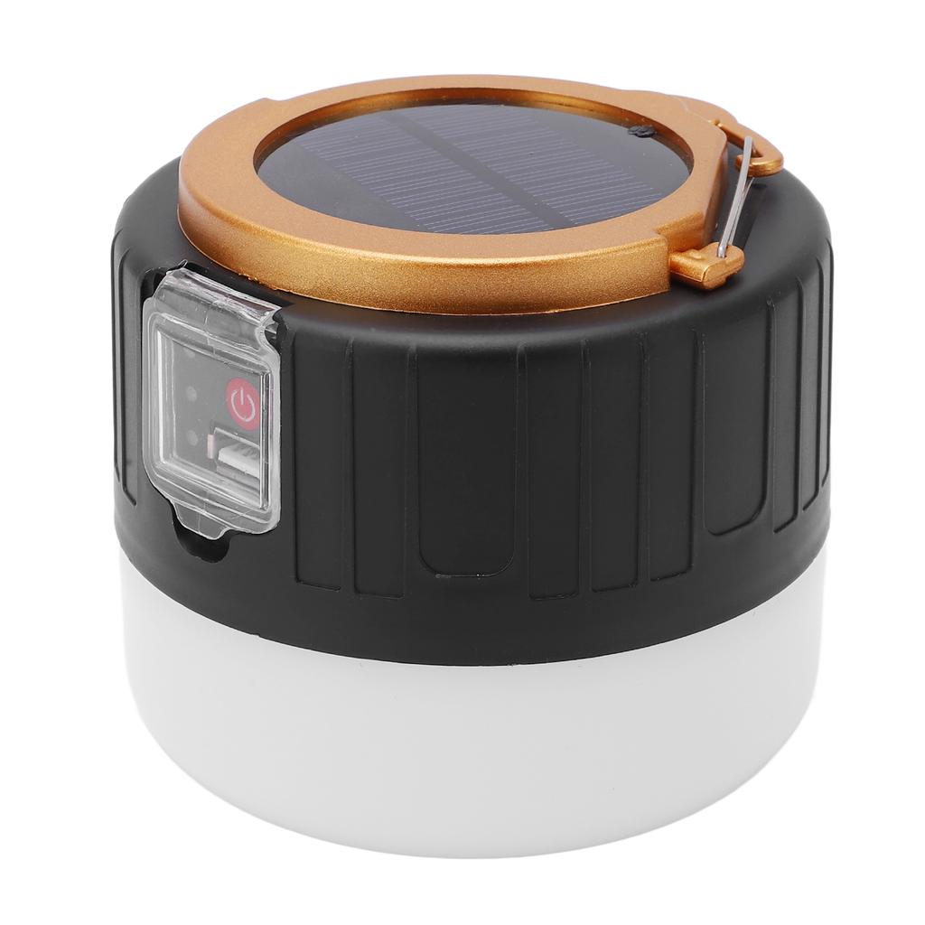 LED Camping Lantern Multifunction Solar Powered Outdoor Tent Lamp for Camping Night Market Stall Emergency