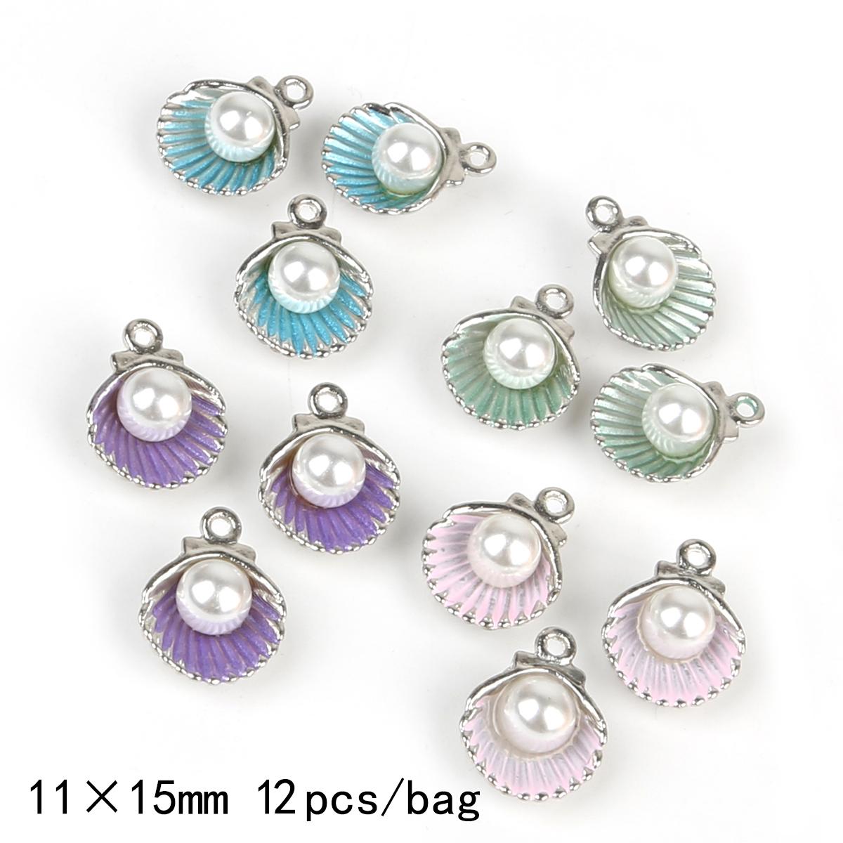

9-12 шт., разноцветные морские звезды, раковины, корона, эмалированные подвески, подвеска для изготовления ювелирных изделий, браслет, ожерелье «сделай сам» 11x15mm 12pcs