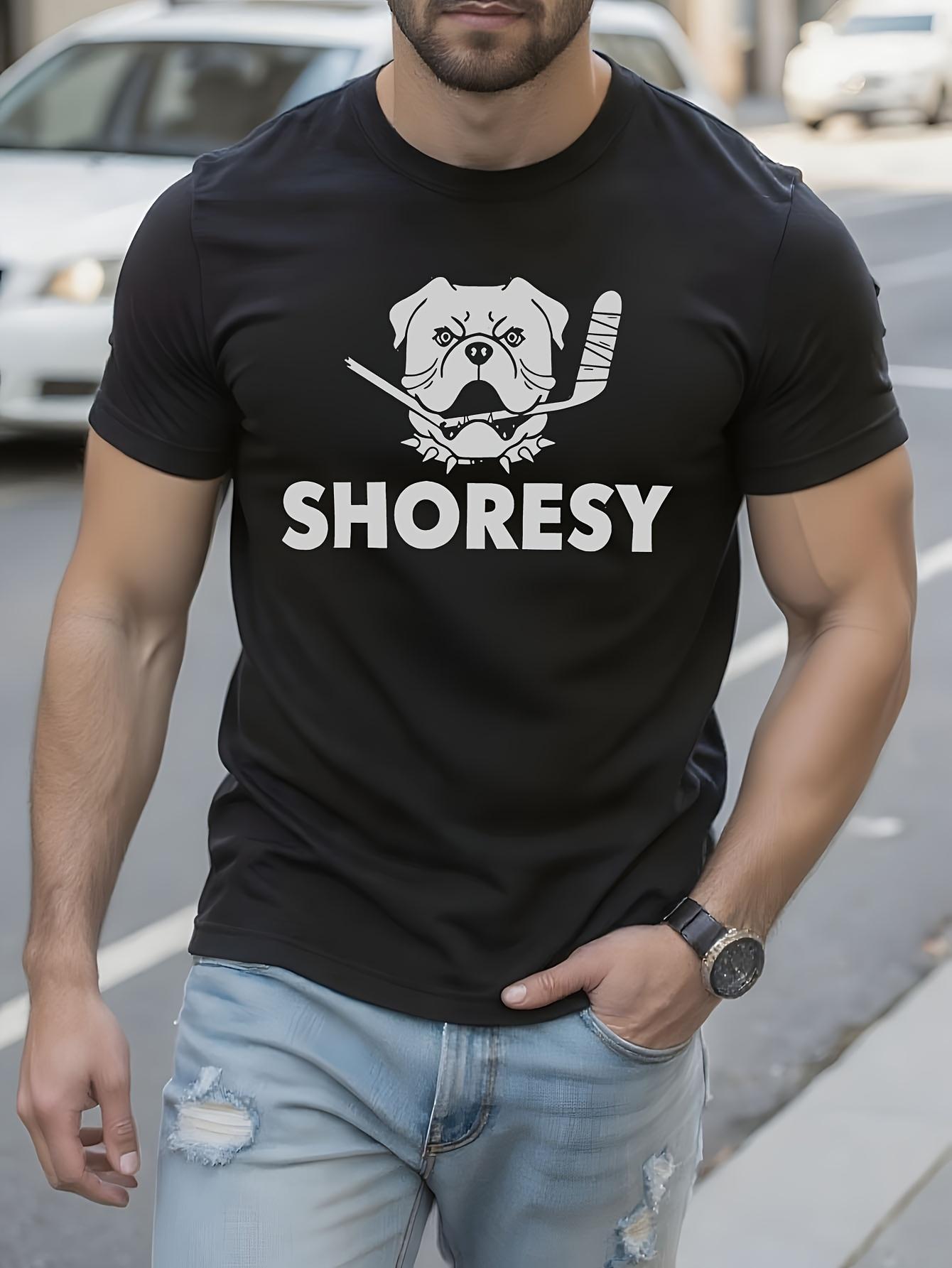SHORESY Bulldog Graphic Tshirt Heavyweight Cotton Crew Ne... XXXXL