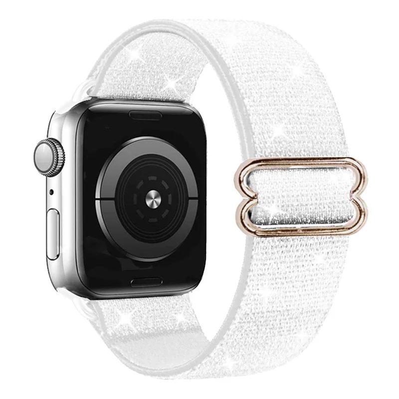 Elastyczny Nylonowy Pasek do Apple Watch ultra 2 49mm Seria 9/8/7 41mm 45mm38/42-40mm/44mm Boho Bransoletka iWatch 6 5 4 3 Se Pasek