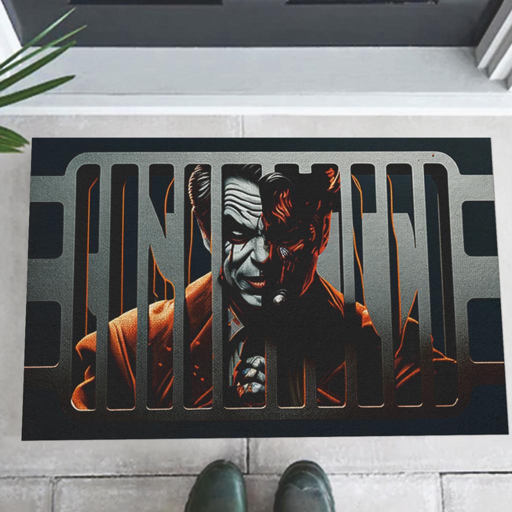 Halloween Clown Printed Kitchen Carpet Living Room Dining Room Laundry Floor Mat Bath Balcony Hallway Non-slip Door Mat