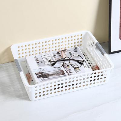 Household Hollow Out Storage Basket For Miscellaneous Toys And Cosmetics Desktop Minimalist Plastic Storage Basket