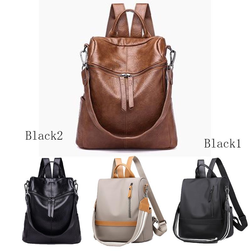 Zaino alla moda da donna impermeabile antifurto in tessuto Oxford per viaggi e uso quotidiano