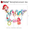 Baby Mermaid Rattle Toy With Soft Plush Material For Sensory Development And Parentchild Interaction