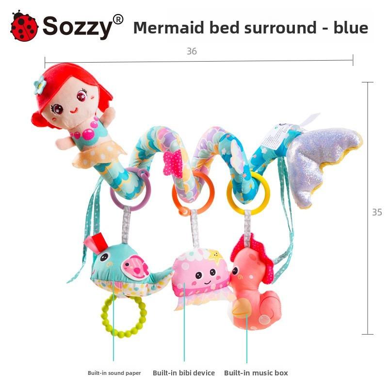 Baby Mermaid Rattle Toy With Soft Plush Material For Sensory Development And Parentchild Interaction