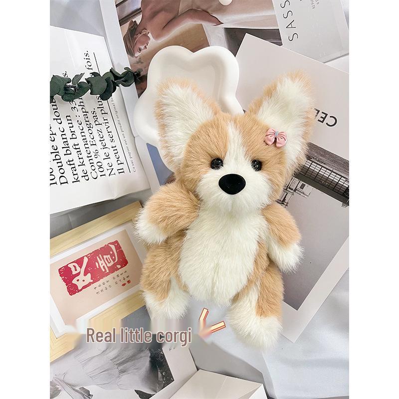 

Набор для создания плюшевой куклы-щенка корги ручной работы - Милый подарок на день рождения для пары DIY Corgi Puppy Material Kit