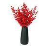 10Pcs/lot Artificial Berries Stems red Christmas Berries Branch Ornament for Holiday Home Decorations and Crafts