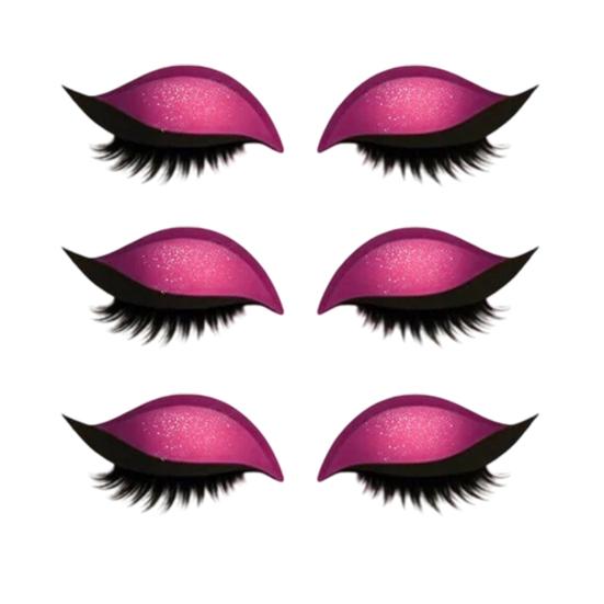 1/2/3/4/5 Pairs Lazy Eye Shadow Eyelash Patch 2-in-1 Eyeshadow Eyelashes Makeup Stickers