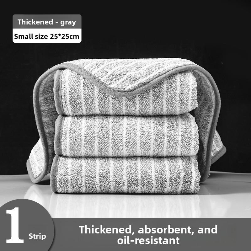 

Бытовые тряпки для мытья посуды не оставляют волокон, не прилипают к жиру и хорошо впитывают воду.. Кухонные тряпки с петлями легко чистятся и впитывают воду 25*25-1pc серый