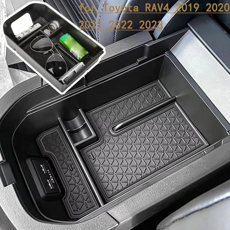 Center Console Organizer for Toyota RAV4     -2025 Car Interior Accessories Ert Tray Armrest Storage Box