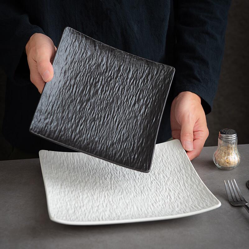 Ru Han Elegant Ceramic Square Dinner Plate