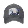 Furina Genshin Impact Denim Stoff Kappe Lässige Baseballkappen Verstellbarer Hut Sommer Unisex Baseballkappen