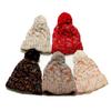 2025 Autumn and Winter New Thermal Hat Outdoor Ski Hat Fleece Thickened Blended Braid Plaid Knitted Hat Women's Winter