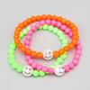 BONBEAU Pearl Smile Neon Ball Band Bracelet Pearl Smile Fluorescent Neon Acrylic Ball Bracelet