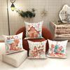 Christmas Gingerbread theme pillowcase home Bedroom Room living Room Sofa cushion cover Merry Christmas New Year Gift