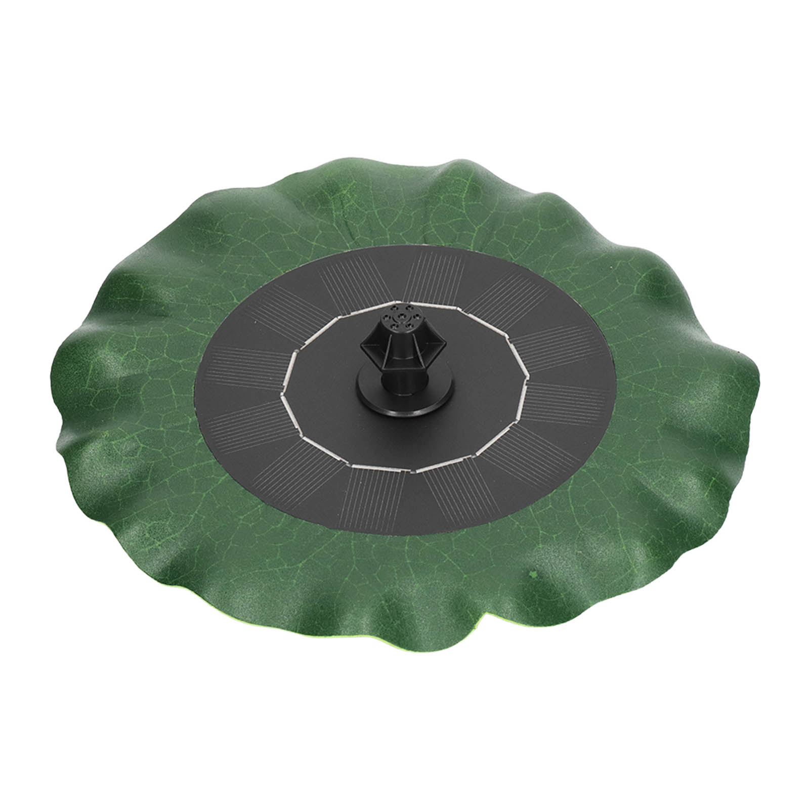 

Lotus Leaf Floating Fountain Low Water Protection ABS Floating Solar Fountain with 8PCS Nozzles for Garden