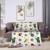 Christmas  Blanket S-Sesames Streets Picnic Flannel Throw Blanket For Couch Chair Soft Warm Quality Bedspread Birthday Present