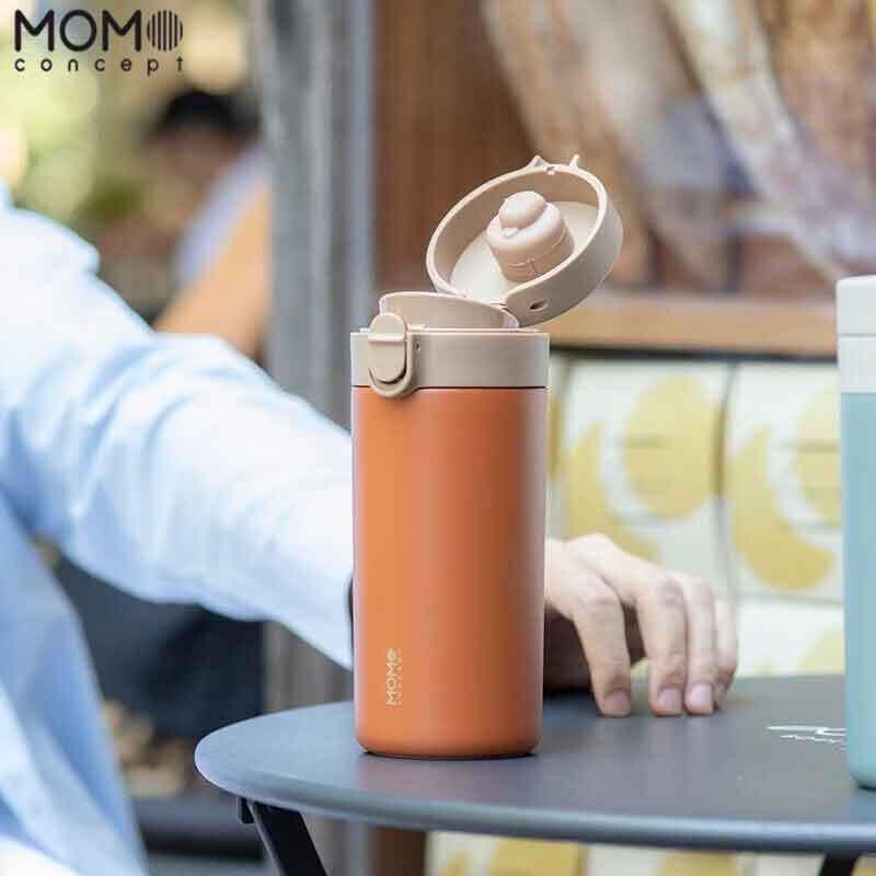 MOMOCONCEPT 316 Stainless Steel Pop-up Thermos Mug