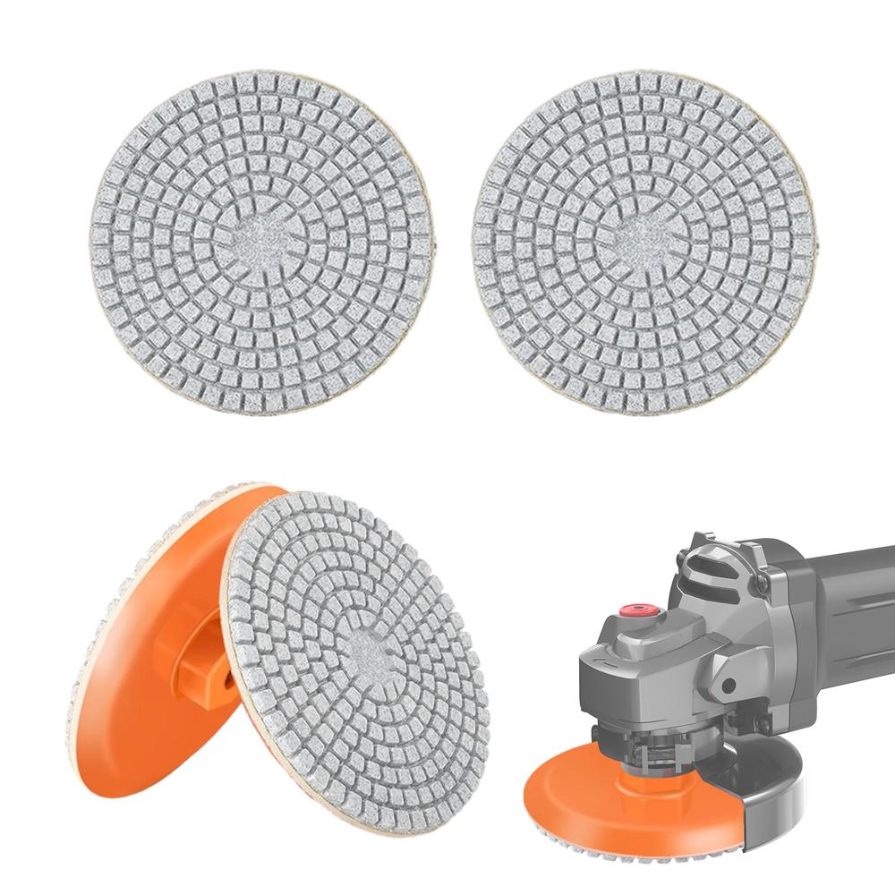 Granite Polishing Kit Concrete Efficient Polish Pad Kit Sanding Pads Granite Countertop Polish Quartz Polish Grit Pads Stone