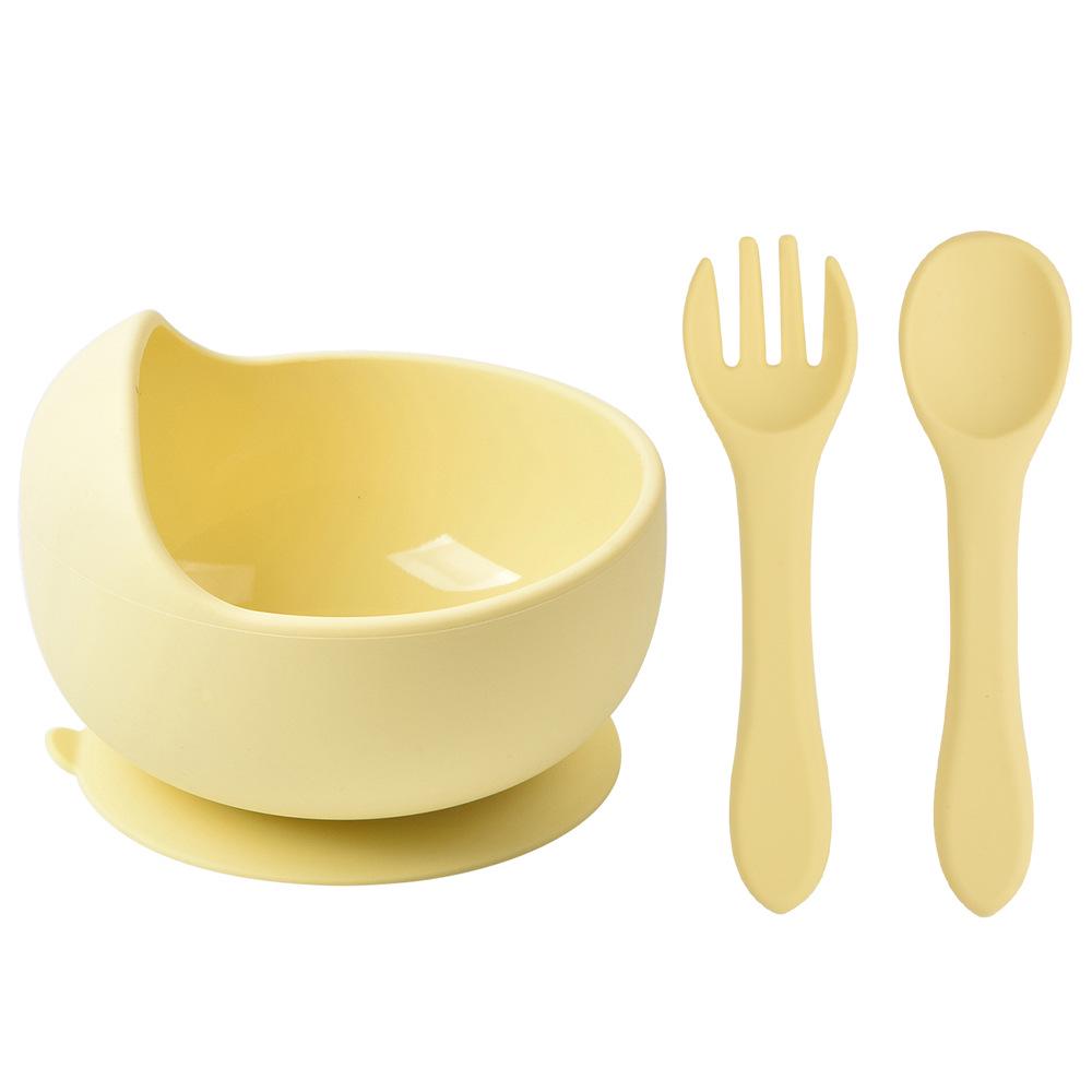 Silicone Suction Baby Bowl & Spoon Set for Feeding and Training
