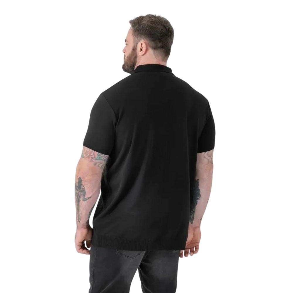 Duke Herren Kennedy D555 Zopfmuster Viertelreißverschluss Kingsize Poloshirt