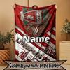 Custom Name Personalized Liverpool Football Club Print Blanket, Home Decor, Bedroom, Sofa, Camping, Couch, Gifts for Birthday Christmas