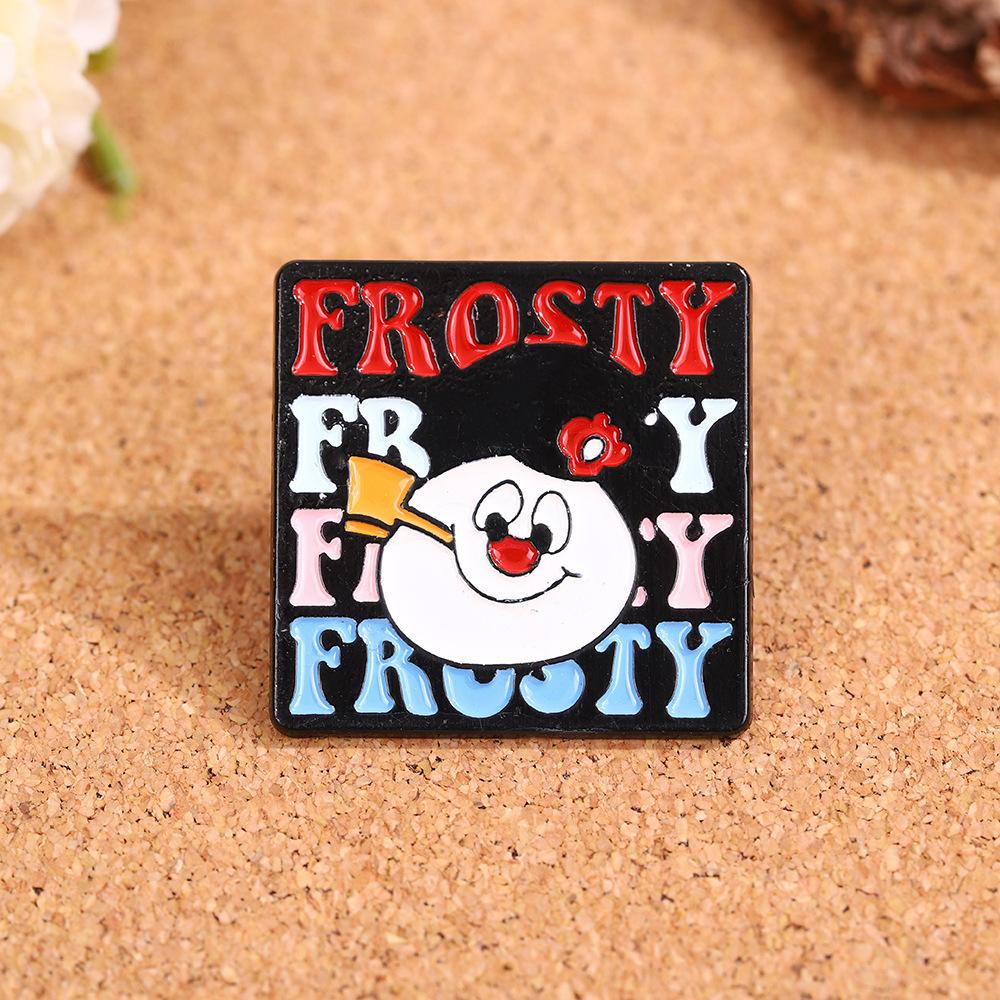 Christmas Snowman Brooch Premium Design Versatile Bags Clothing Accessories