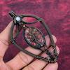 Tree Of Life Copper Thulite Gemstone Pendant Copper Wire Wrapped Jewelry Rainbow  Moonstone Pendant