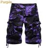 New Summer Men's Overalls Camouflage Middle Pants Men's Cargo Shorts 6 Color