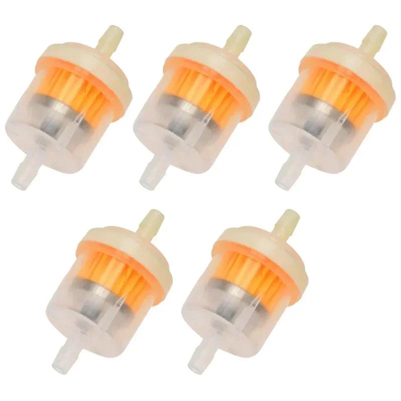 1–6 Stück Auto-Benzin-Ölfilterrohre, universeller Inline-Benzin-Kraftstofffilter für Kleinmotor-Rasenmäher, Motorradzubehör, 6 mm – 8 mm