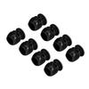 200pcs Skull Shaped Tattoo Ink Cup Professional Disposable Makeup Microblading Pigment Holder with Base Black