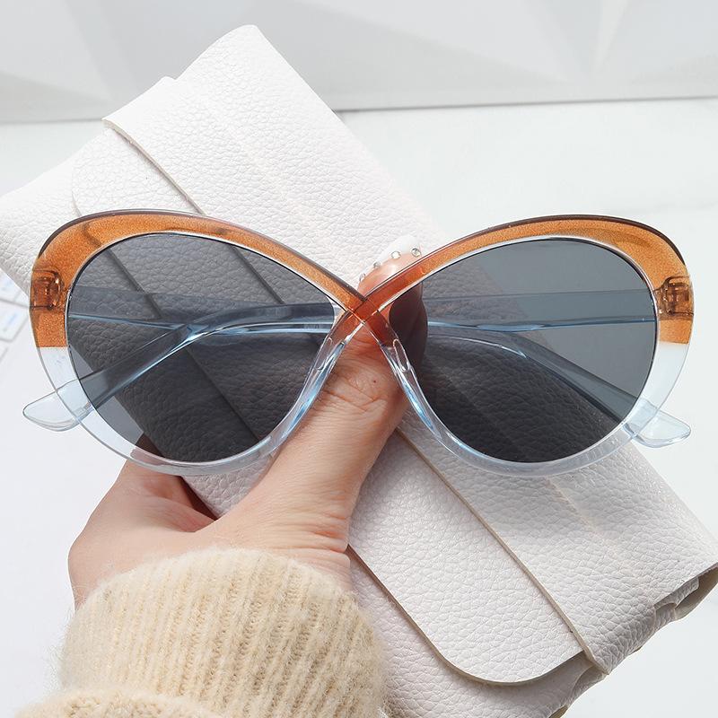 JYL TS Cat Eye Sunglasses Two Tone Style For Men Women B5516A