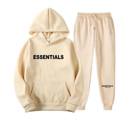 Unisex Trendy Loose Fit American-Style Hoodie & Sweatpants Set