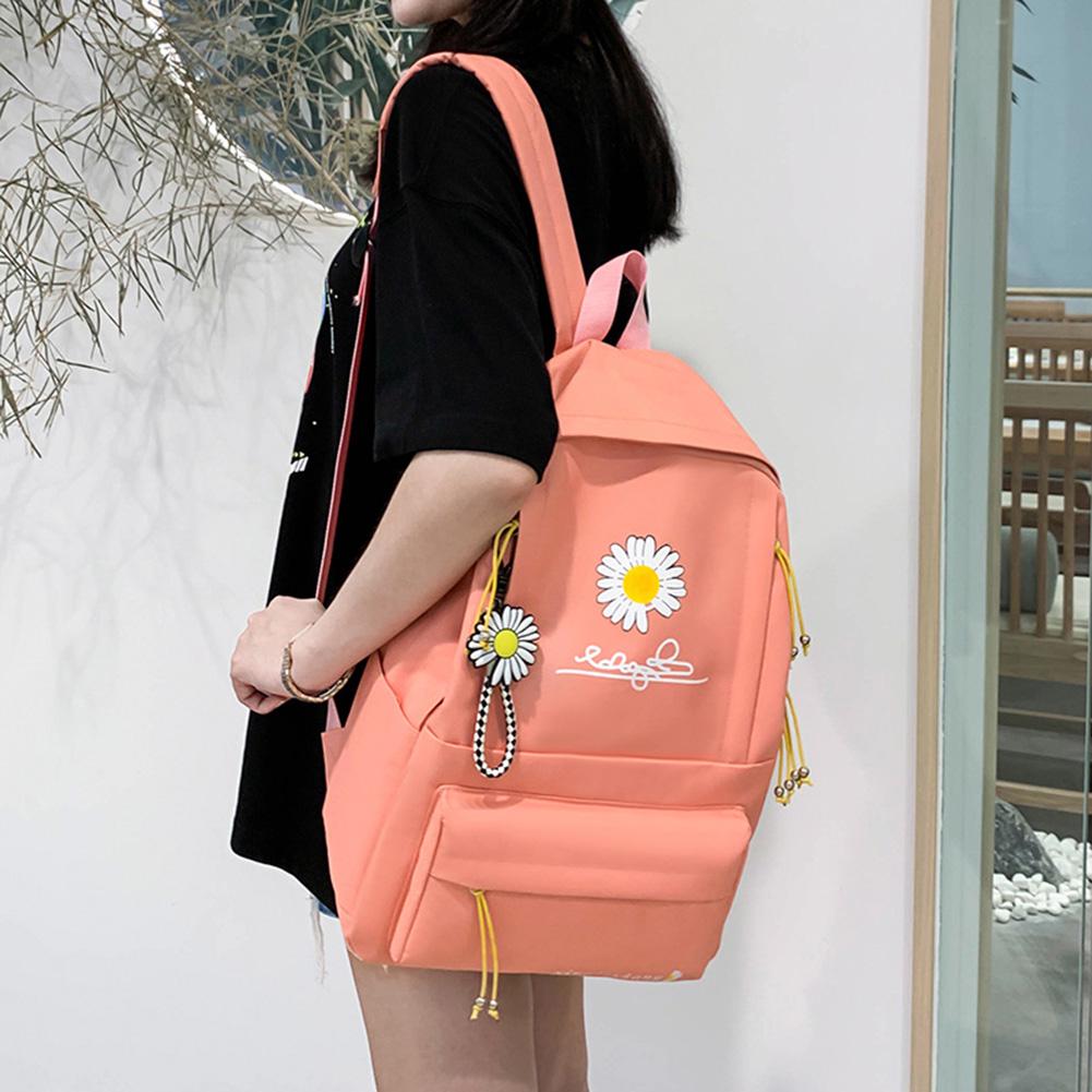 4 Teile/satz Frauen Schule Rucksäcke Schulranzen Leinwand Für Jugendliche Mädchen Student Buch Tasche Jungen Satchel