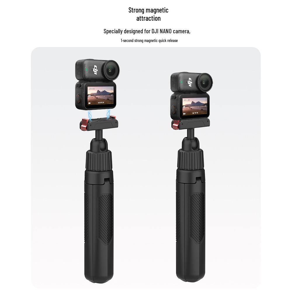 Action6 Nano Sport Camera Magnetic Quick-Release Adapter with Mini Handheld Selfie Stick and Bullet Interface