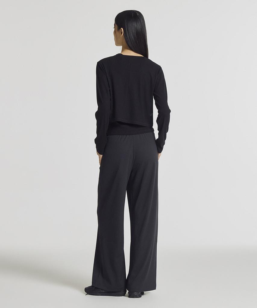 Nyuballanseu Nbmlg3W612 / Women Essential Ribbed Wide Pants (Black)