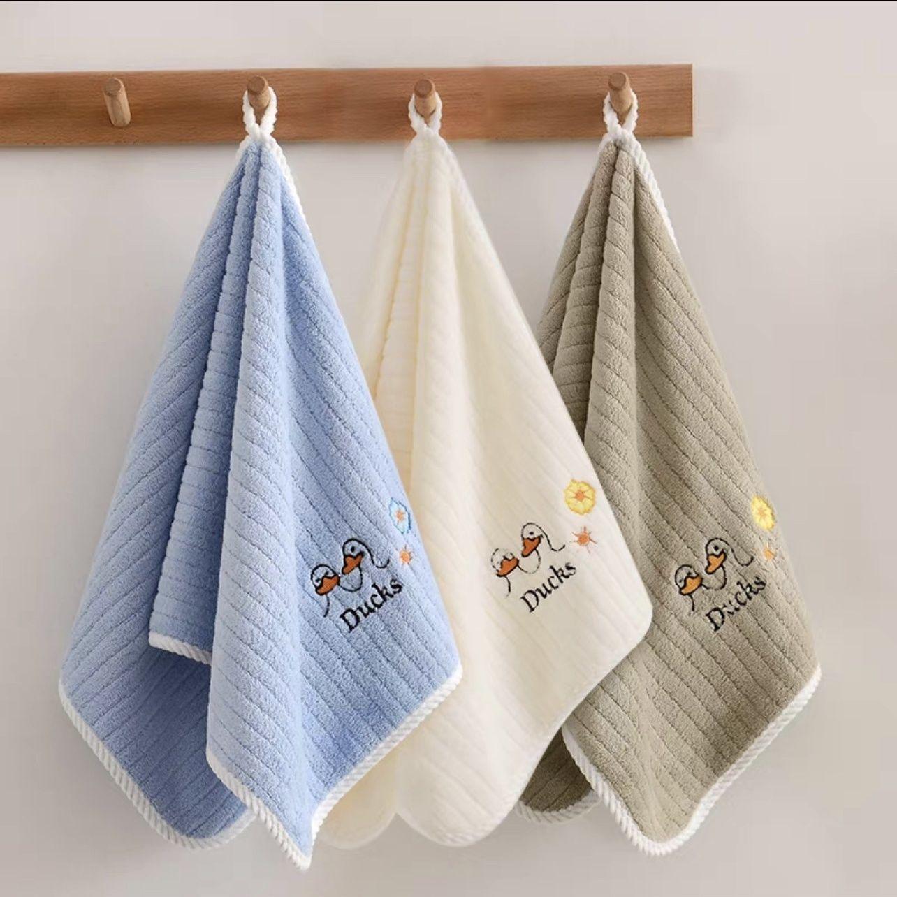 26X50 см милое полотенце с узором утки — фото 18
