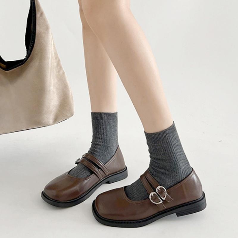 Fashion Mary Jane 2025 Summer Fashion Square Toe Women's Shoes Japanese Style Trend Lolita Low Heels Ladies Pumps Zapatos De Mujer