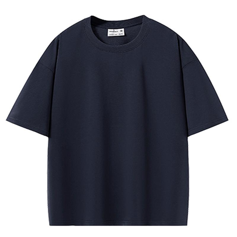 VEZFAA Damenmode Lässig Einfarbig Druck Sommer Frühling Kurzarm O-Ausschnitt Blusen & Hemden