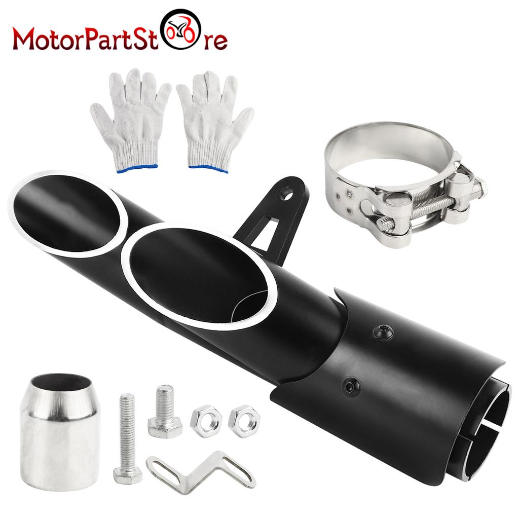Motorcycle Exhaust Pipe 38-51mm Exhaust Tip 1.5-2" Inlet for Kawasaki Z650 Honda CBR 500 300R Yamaha FZ1 Dirt Bike Street Bike