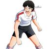 Captain Tsubasa Matsuyama Cosplay Fußball-T-Shirt Trikot Japan Cartoon Animation Print Schnelltrocknend Vintage Kurzarm Uniform Sport